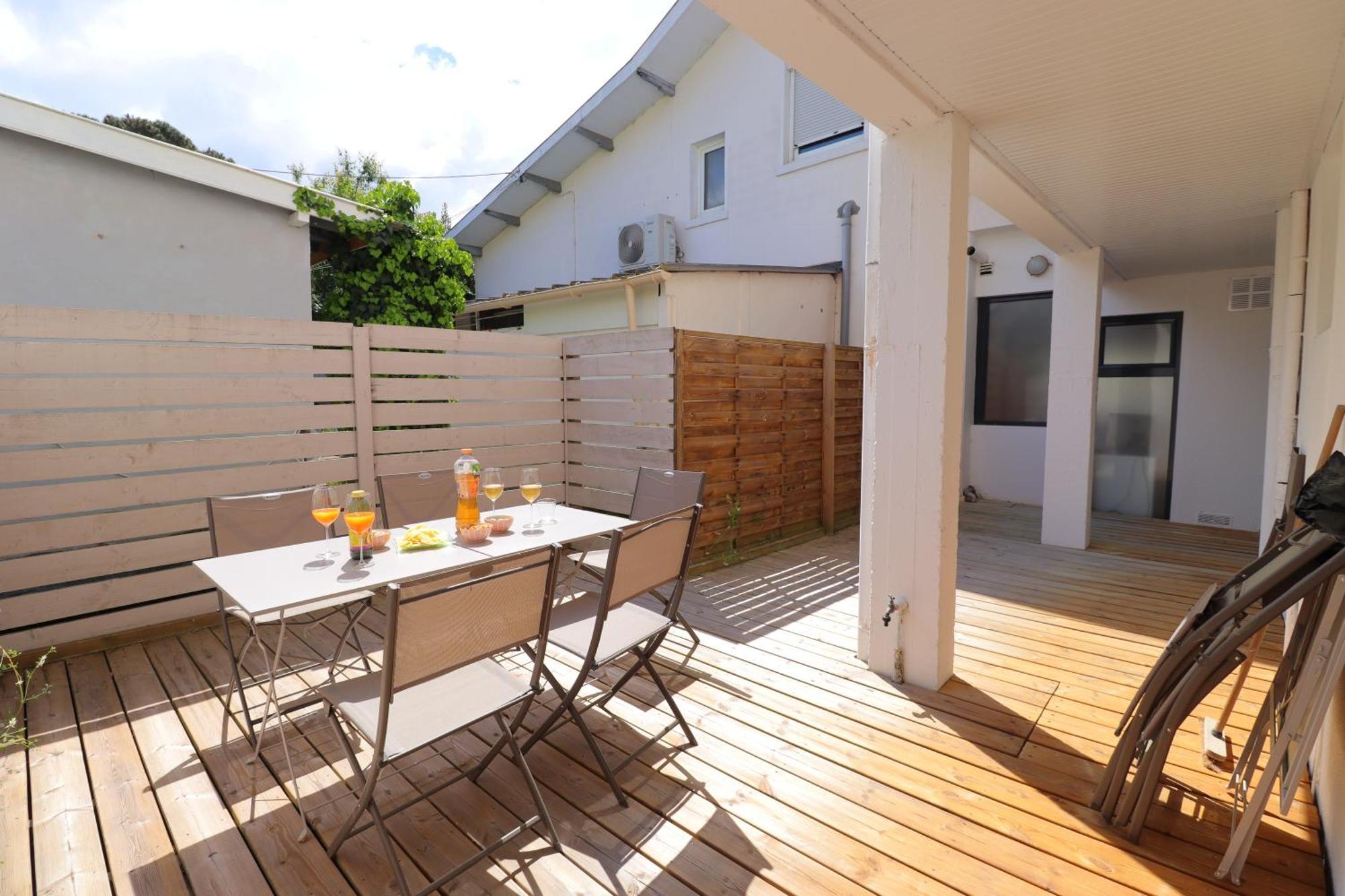 Le Spazioso - T3 Arcachon Avec Terrasse Privative Exterior foto